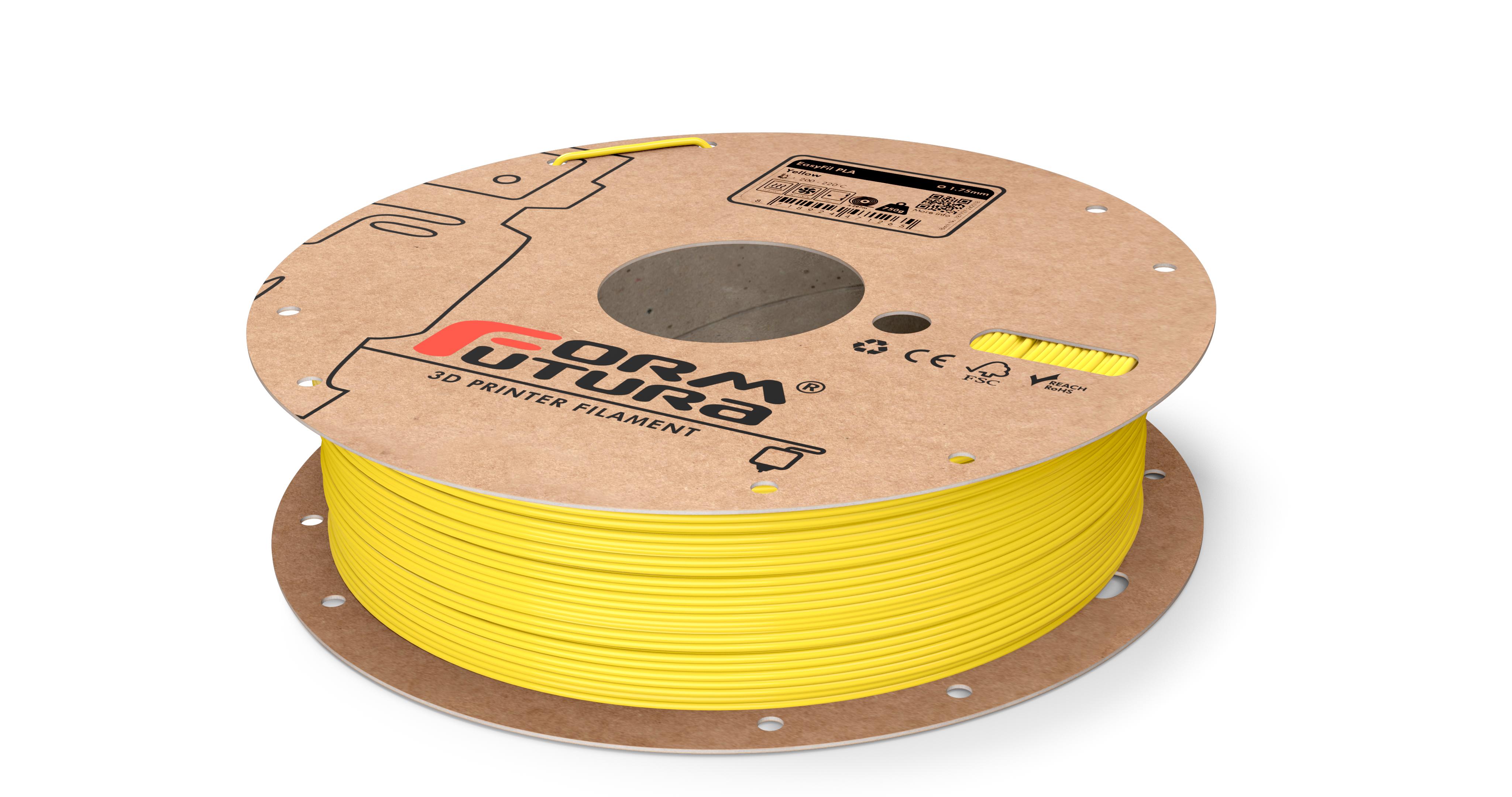 V177-175EPLA-YLLW-0750_EasyFil-PLA-Yellow-175-750g__00173_1 PLA Filament EasyFil PLA 1.75mm Yellow 750 gram 3D Printer Filament - Image 1