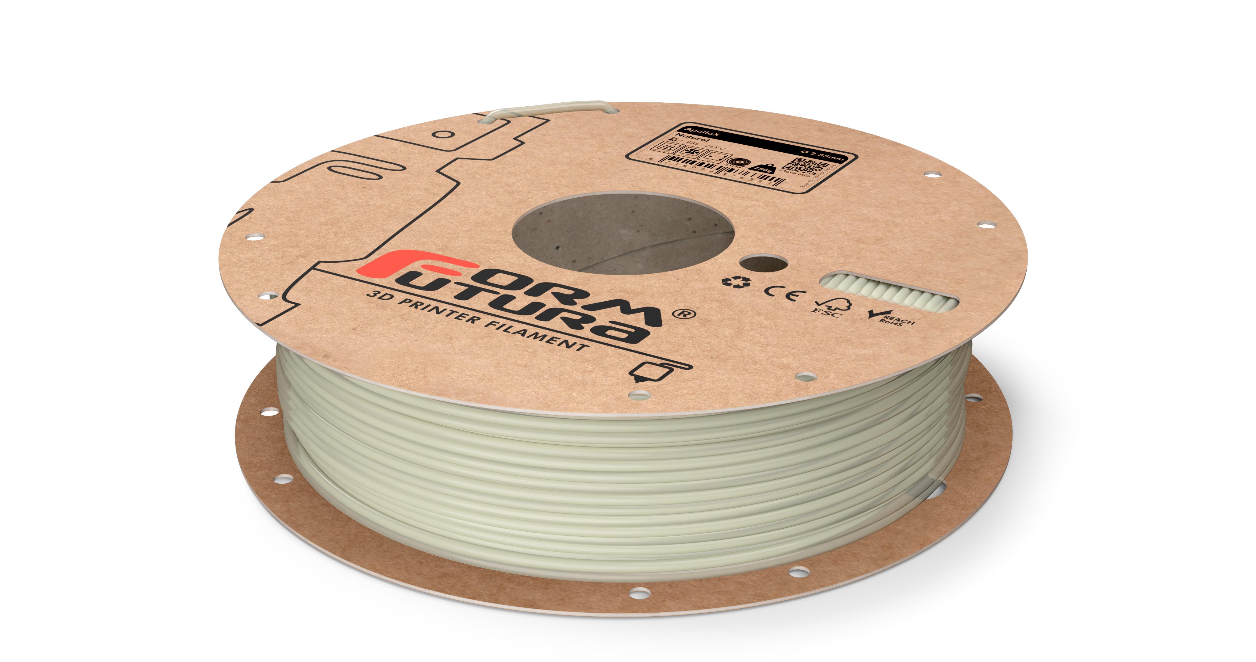 V177-285APOX-NAT-4500_8718924478042_ApolloX-Natural-285-4500g__43104_1 ASA Filament ApolloX 2.85mm Natural 4500 gram 3D Printer Filament - Image 1