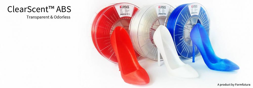 V177-285CLSC-RED-0750-Banner__90465-00 ABS 3D Printer FilamentClearScent ABS 2.85mm Transparent Red 750 gram - Image 1