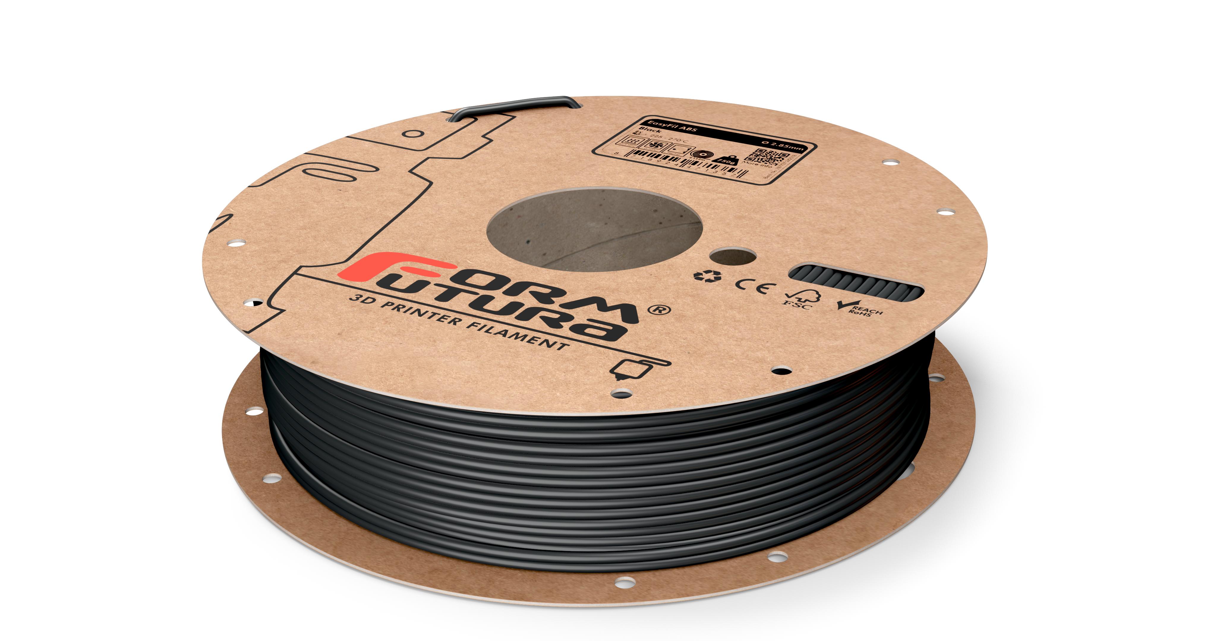 V177-285EABS-BLCK-0750_EasyFil-ABS-Black-285-750g__27113_1 ABS Filament EasyFil ABS 2.85mm Black 750 gram 3D Printer Filament - Image 1