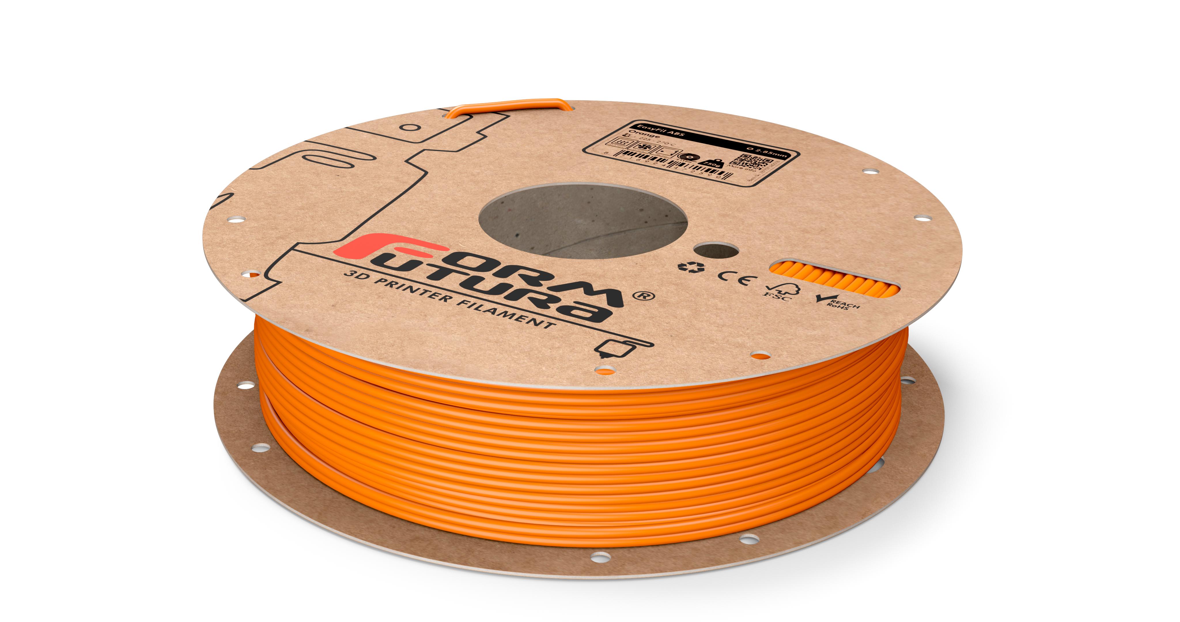 V177-285EABS-ORA-0750_EasyFil-ABS-Orange-285-750g__88137_1 ABS Filament EasyFil ABS 2.85mm Orange 750 gram 3D Printer Filament - Image 1