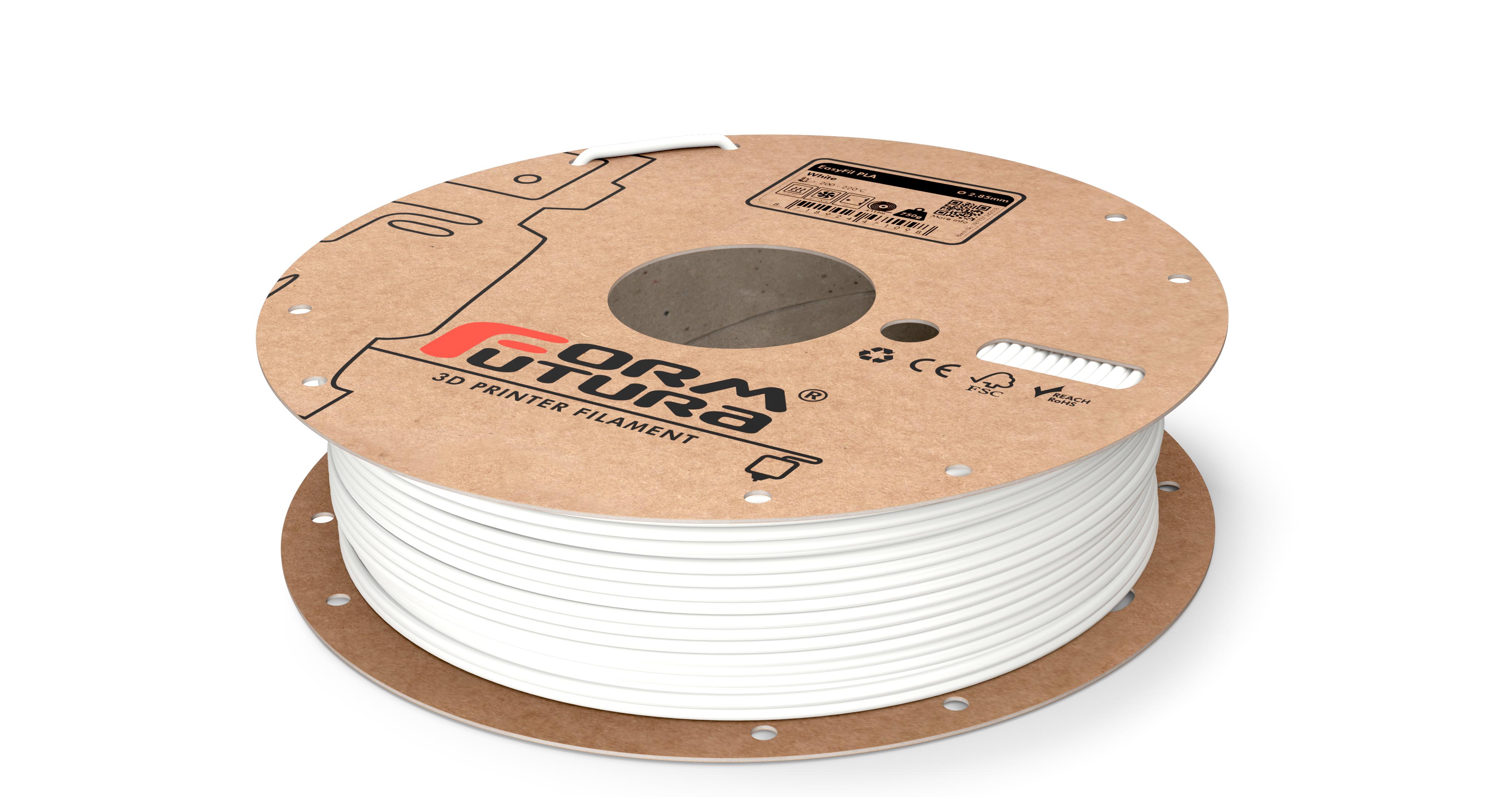 V177-285EPLA-WHT-2300_8718924477540_EasyFil-PLA-White-285-2300g__42955_1 PLA Filament EasyFil PLA 2.85mm White 2300 gram 3D Printer Filament - Image 1