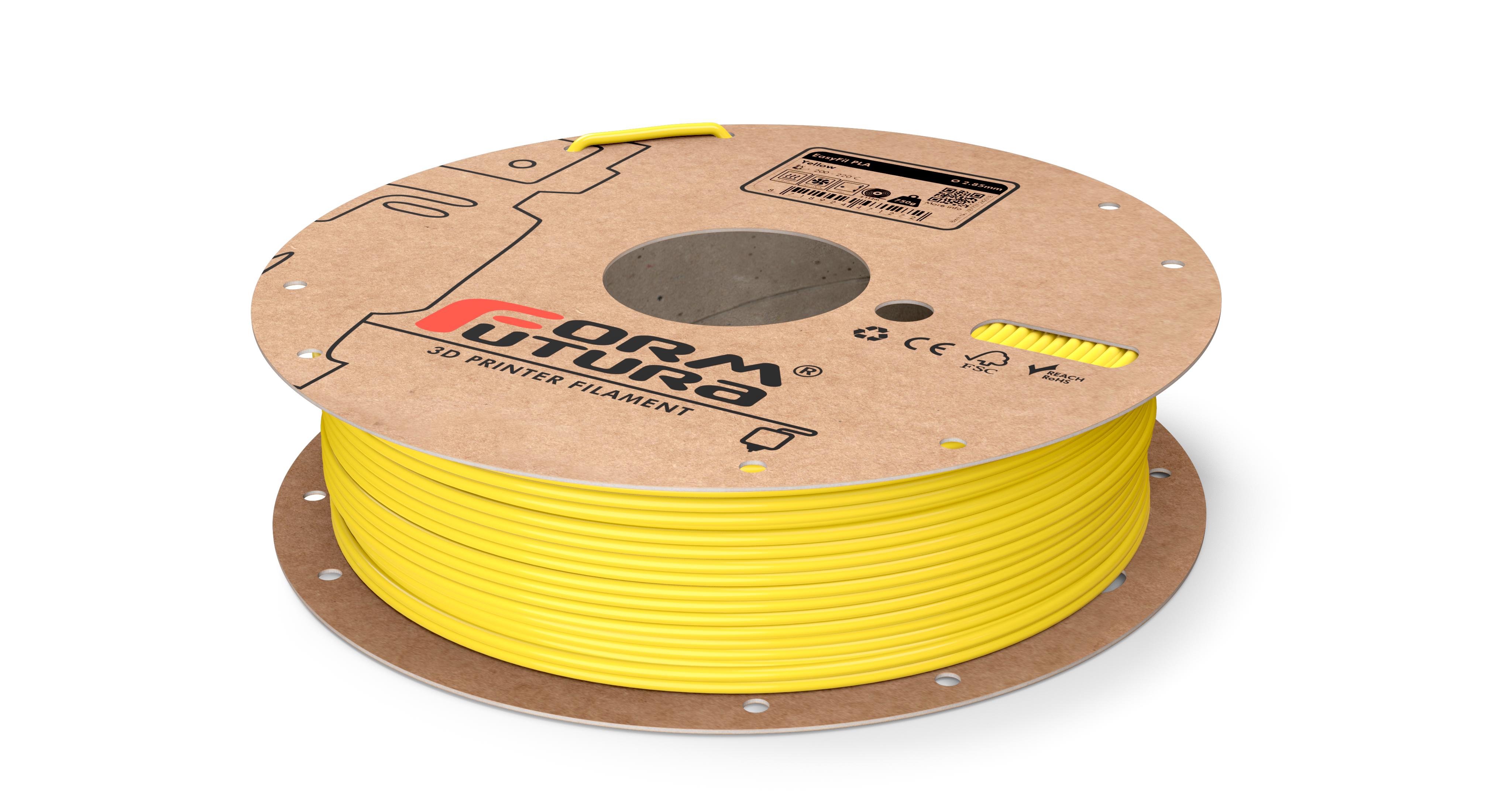 V177-285EPLA-YLLW-0750_EasyFil-PLA-Yellow-285-750g__27632_1 PLA Filament EasyFil PLA 2.85mm Yellow 750 gram 3D Printer Filament - Image 1