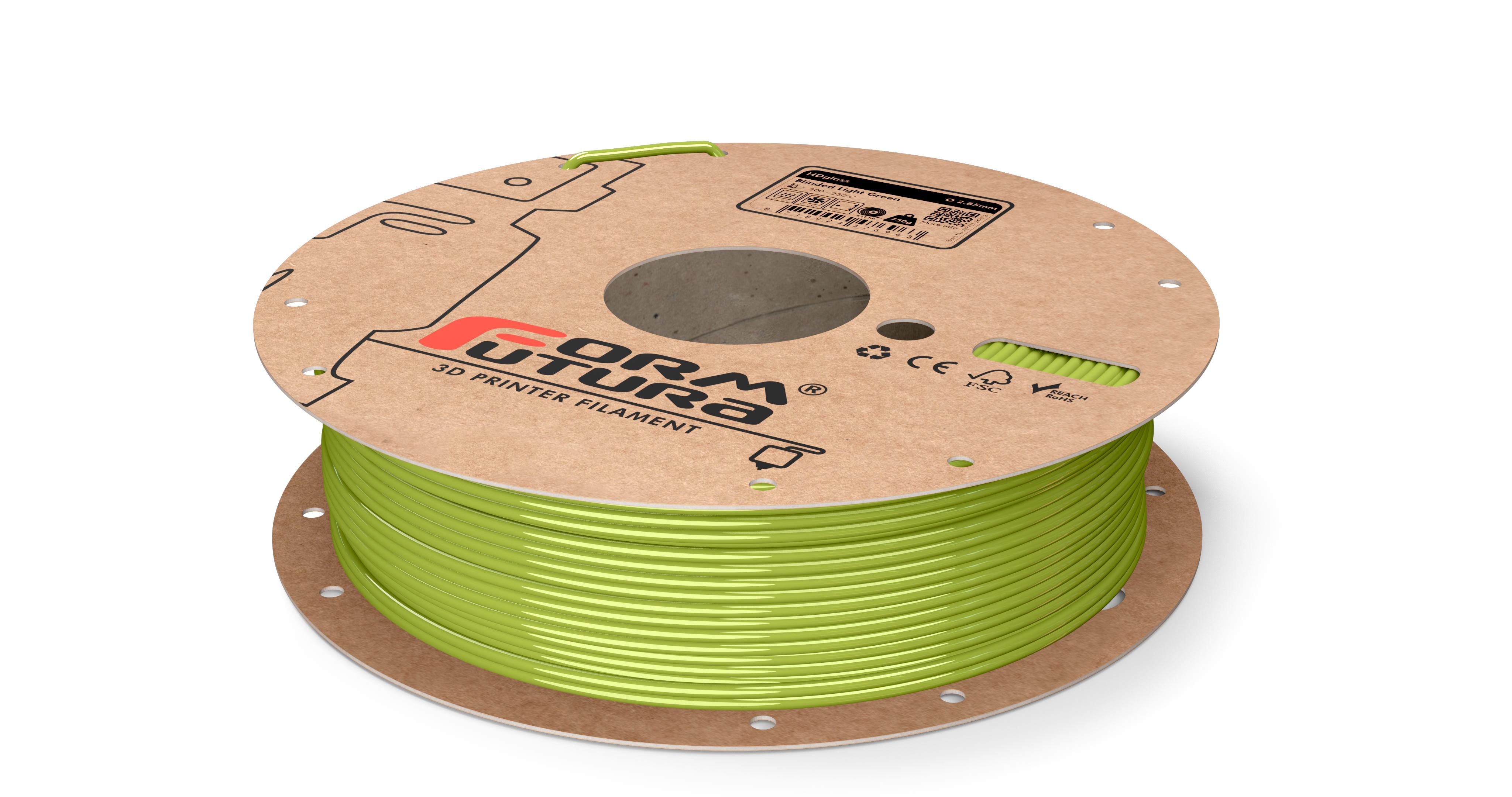 V177-285HDGLA-LIGREE-0750_8718924476963_HDGlass-Blinded-Light-Green-285-750g__80090_1 PETG Filament HDglass 2.85mm Blinded Light Green 750 gram 3D Printer Filament - Image 1