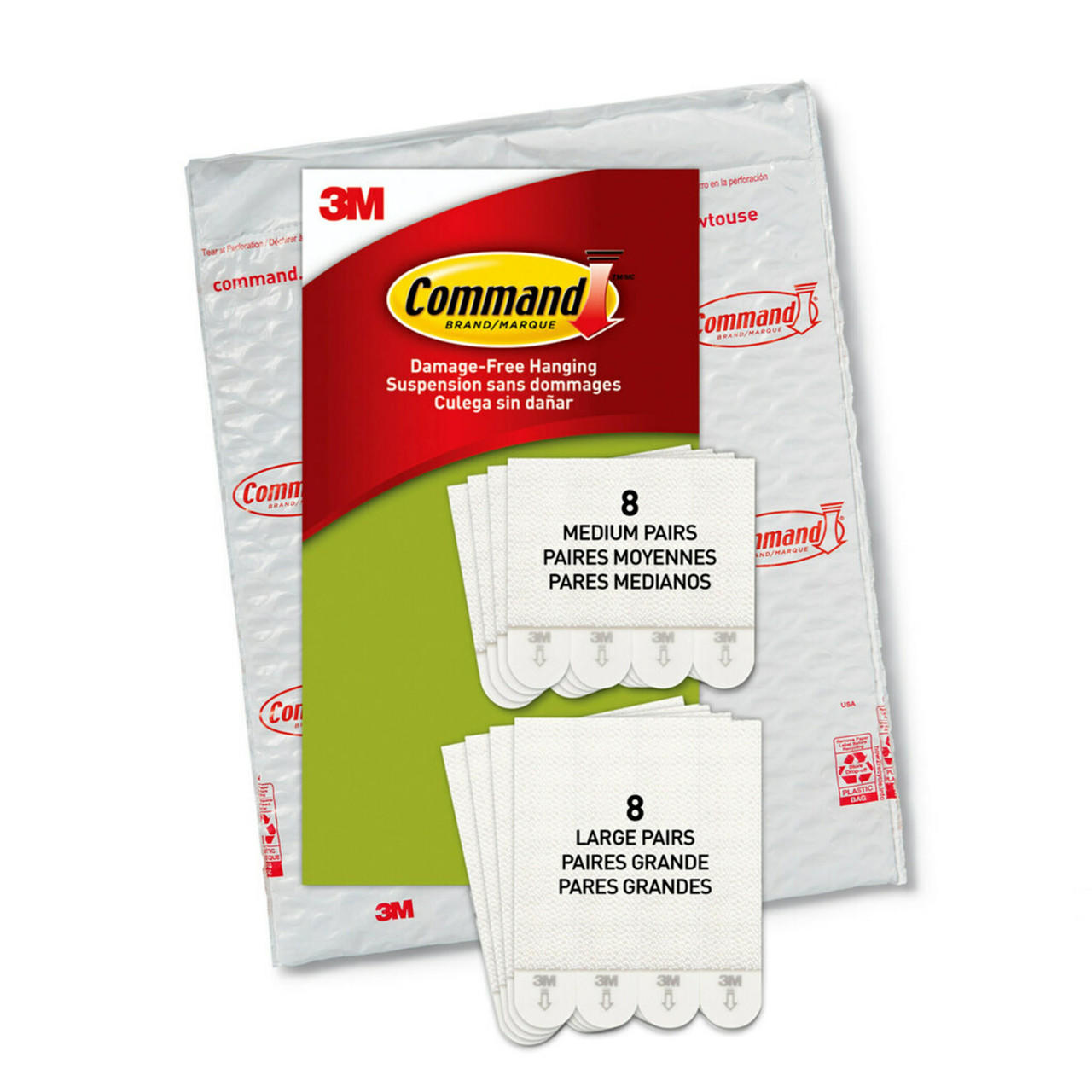 V177-AK-70009100408-70416-00 Command Medium and Large Picture Hanging Strips PH209-16NA - Image 1