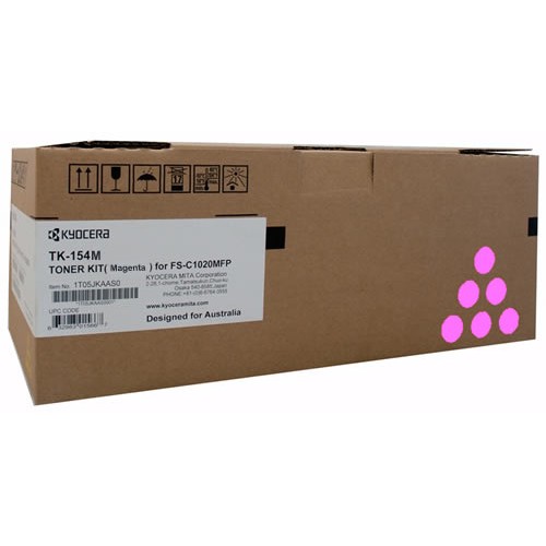V177-AL-KYTK-154M-TK-154M__96921-00 KYOCERA FS-C1020MFP MAGENTA TONER 6000 PAGES - Image 1