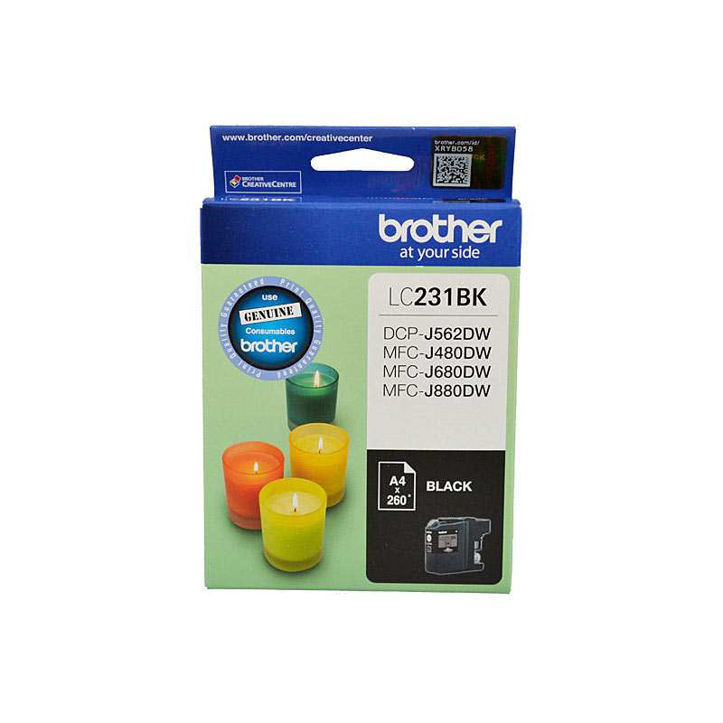 V177-D-B231B_uc__78685_1 BROTHER LC231 Black Ink Cartridge - Image 1