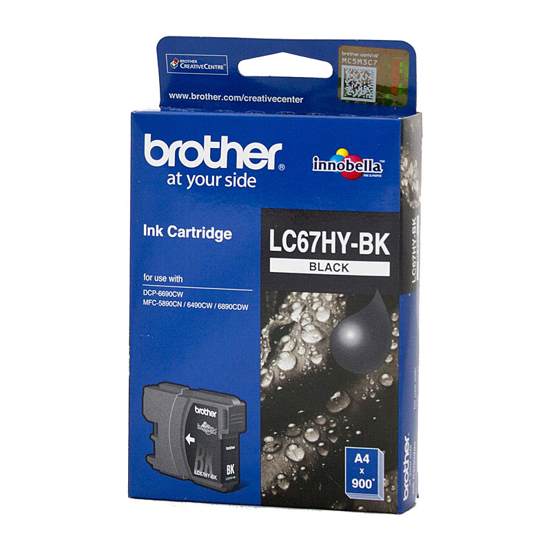 V177-D-B67HB_uc__63539_1 BROTHER LC67 Black HY Ink Cartridge - Image 1