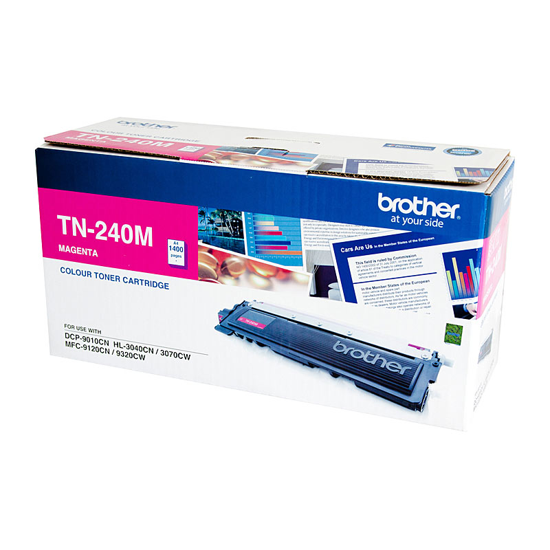 V177-D-BN240M_uc__34824_1 Brother TN-240M Colour Laser Toner- Magenta, HL-3040CN/3045CN/3070CW/3075CW, DCP-9010CN, MFC-9120CN/9125CN/9320CW/9325CW - up to 1400 pages - Image 1
