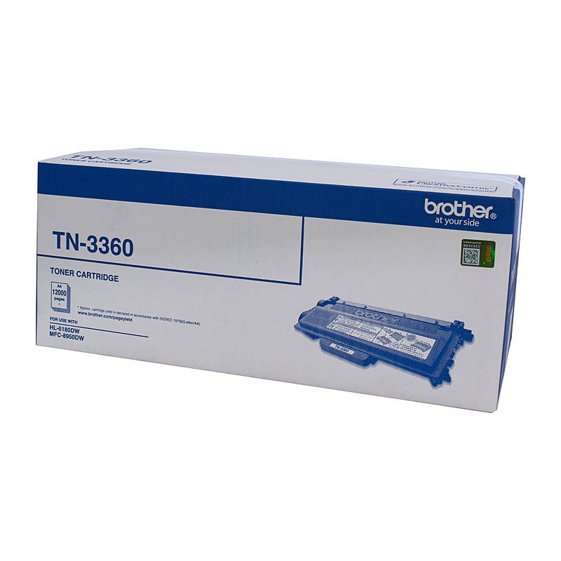V177-D-BN3360-uc__31776-00 Brother TN-3360 Mono Laser Toner - Super High Yield (12000 pages) - HL-HL-6180DW & MFC-8950DW *B2B Exclusive* - Image 1