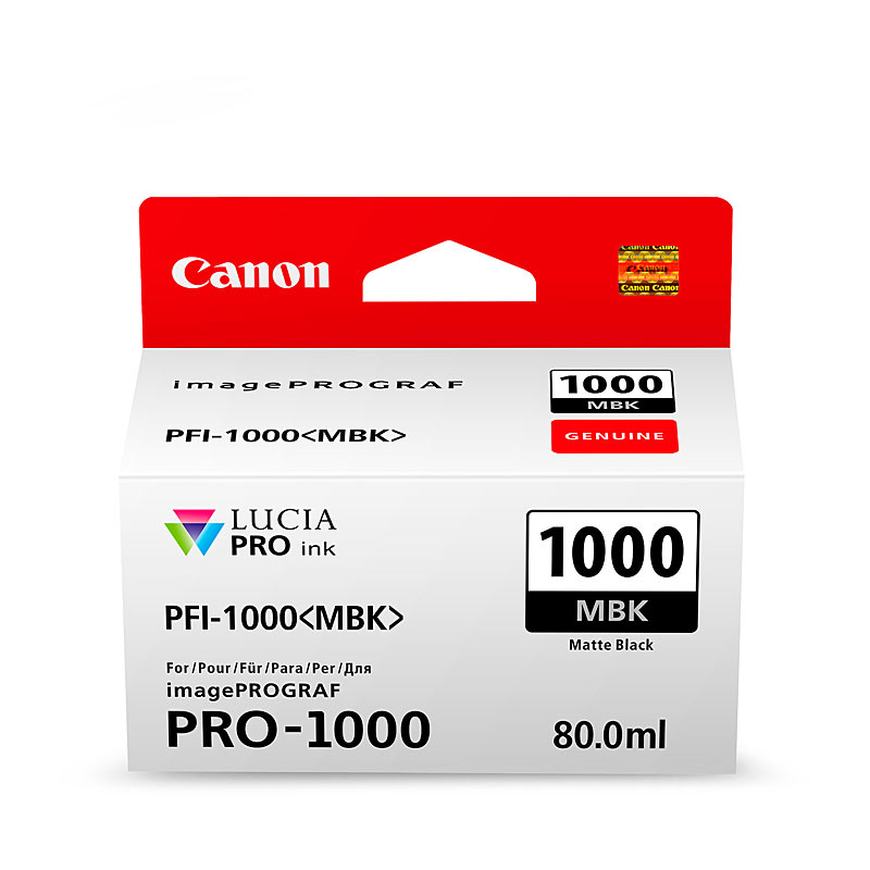 V177-D-CI1000MB_uc__41046_1 CANON PFI1000 Mat Black Ink Cartridge - Image 1