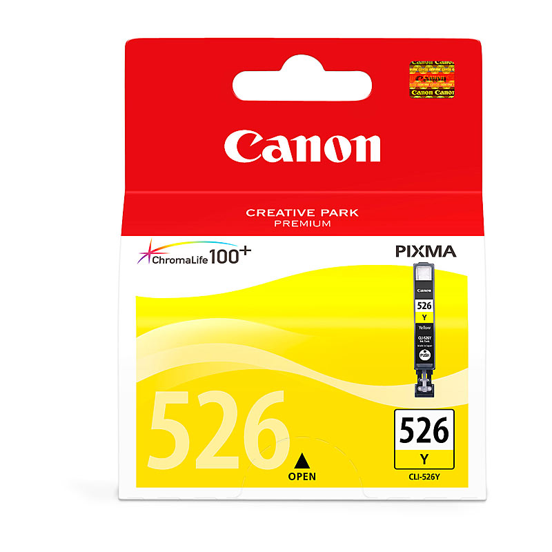 V177-D-CI526Y_uc__98566_1 CANON CLI526 Yellow Ink Cartridge - Image 1