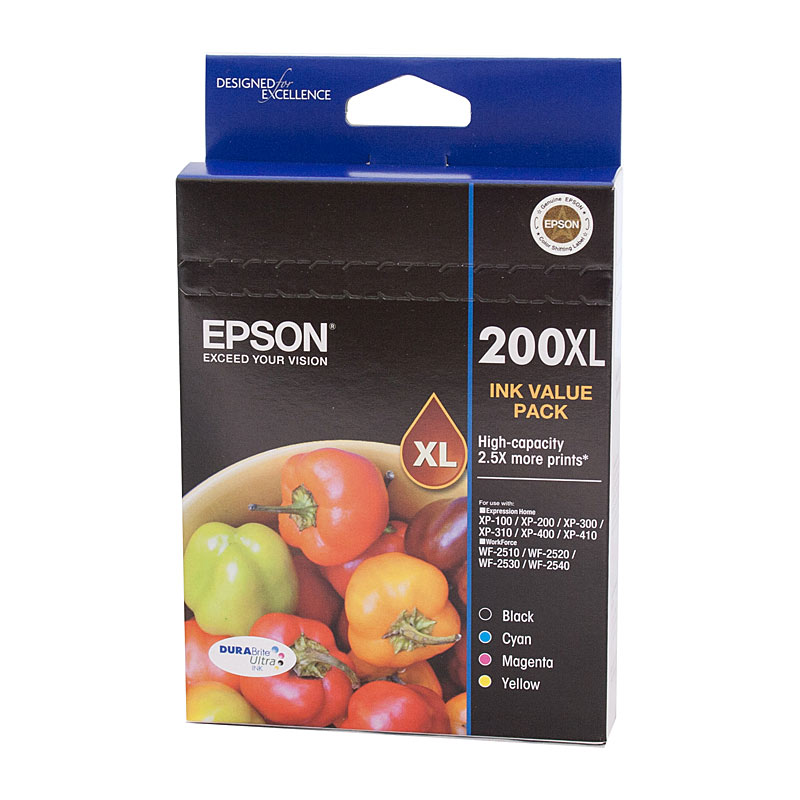 V177-D-E200XLVP_uc__16915_1 EPSON 200XL 4 Ink Value Pack - Image 1