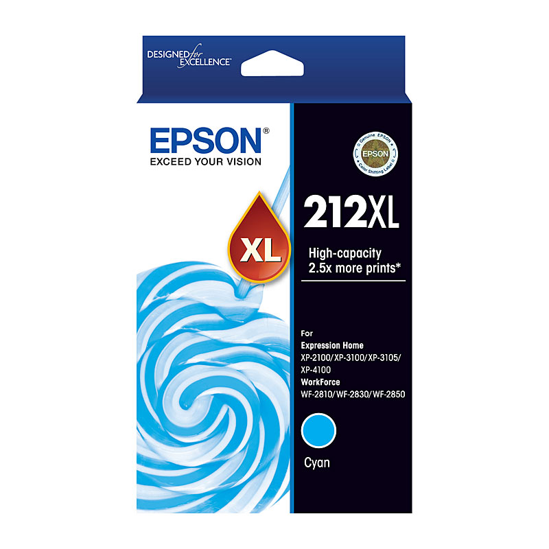 V177-D-E212CXL_uc__97787_1 EPSON 212XL Cyan Ink Cartridge - Image 1