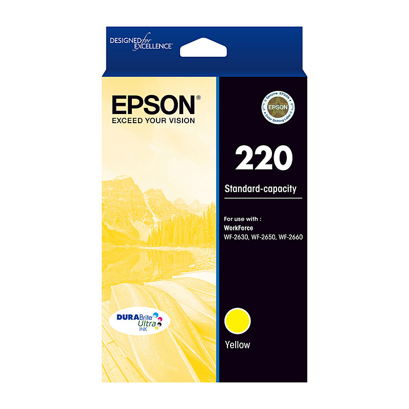 V177-D-E220Y_uc__60292_1 EPSON 220 Yellow Ink Cartridge - Image 1