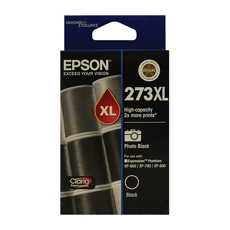V177-D-E273PBXL_uc__13881_1 EPSON 273XL Photo Black Ink Cartridge - Image 1