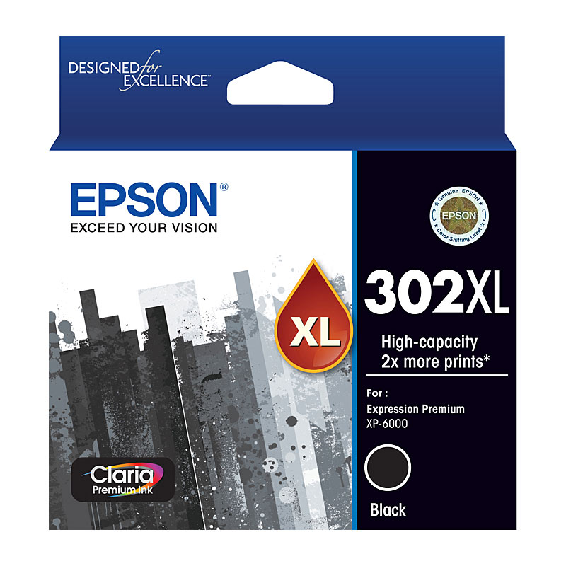 V177-D-E302BXL_uc__78277_1 EPSON 302XL Black Ink Cartridge - Image 1