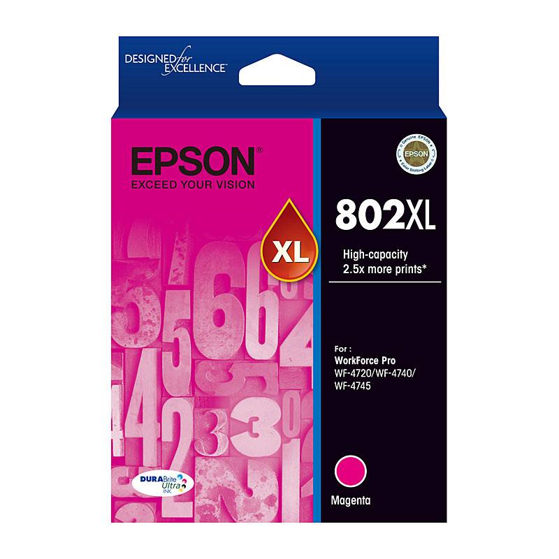 V177-D-E802MXL_uc__02823_1 EPSON 802XL Magenta Ink Cartridge - Image 1