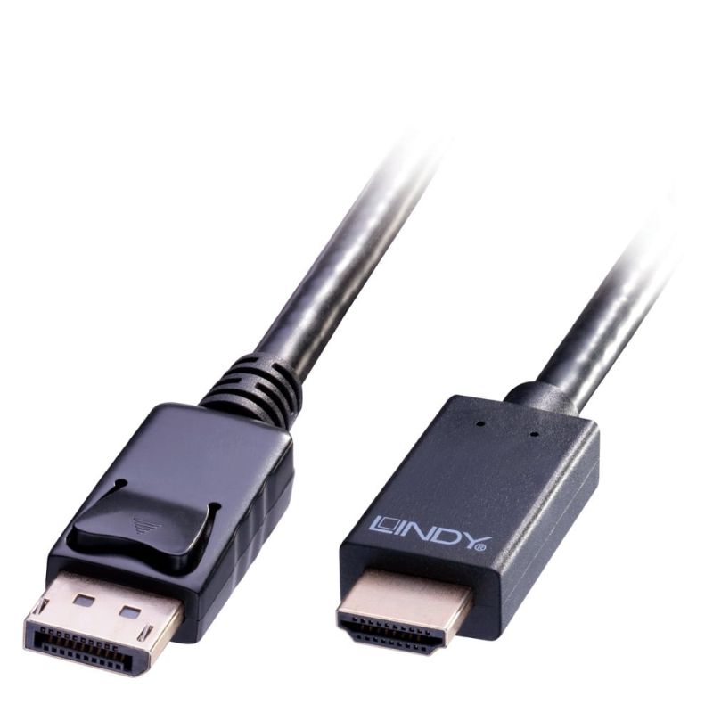 V177-D-LIN36923-uc__34053-00 LINDY 3m DP-HDMI 10.2G Cable - Image 1