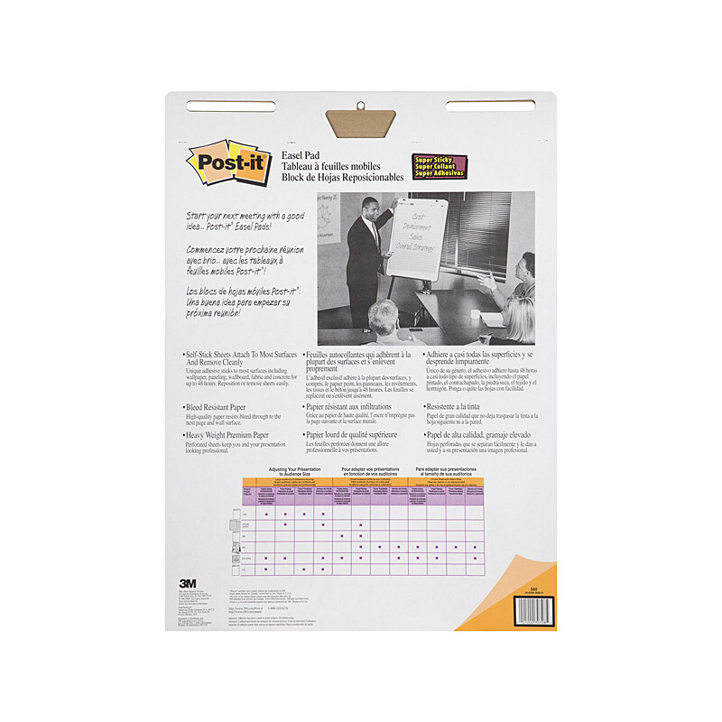 V177-D-PI70005239432-59564-00 POST-IT Pad 560 Easel Blue 635mm - Image 1