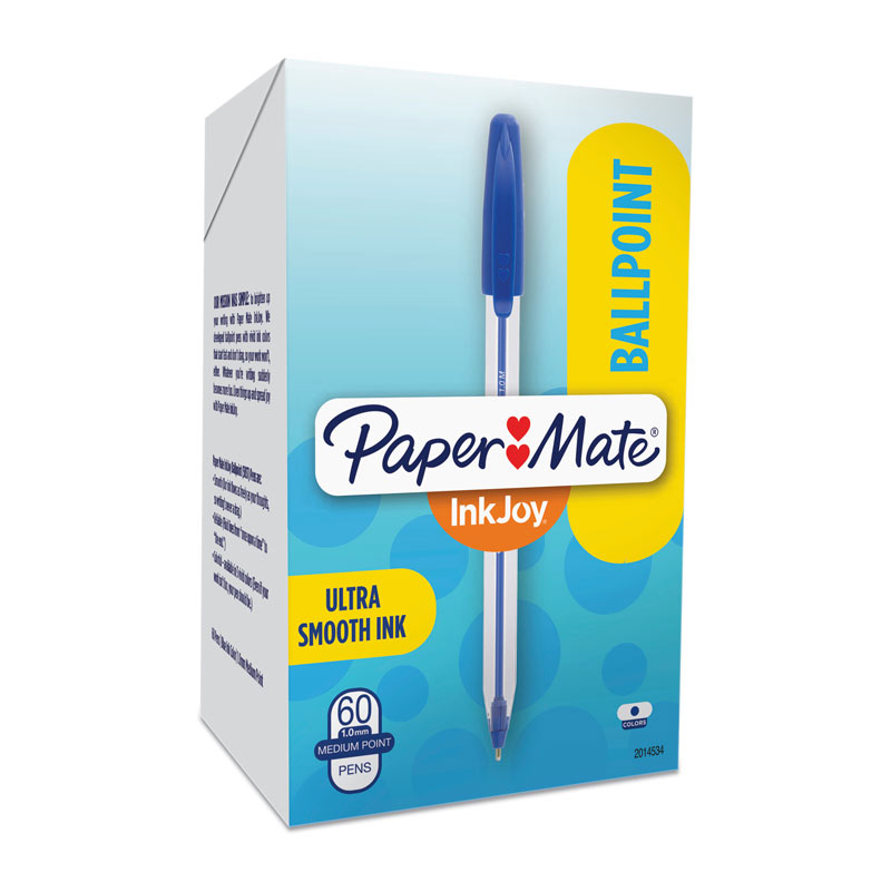 V177-D-PM2014534-30150-00 PAPER MATE InkJoy 50ST Ball Pen Blue Box of 60 - Image 1