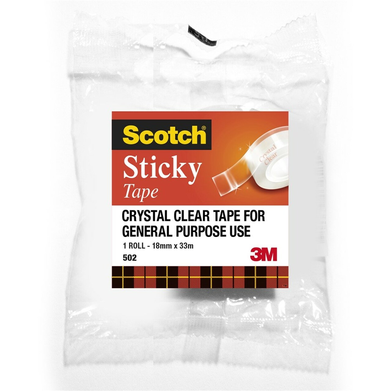 V177-D-SCT5021833-36563-00 SCOTCH StickyTape 502 18mmX33M - Image 1