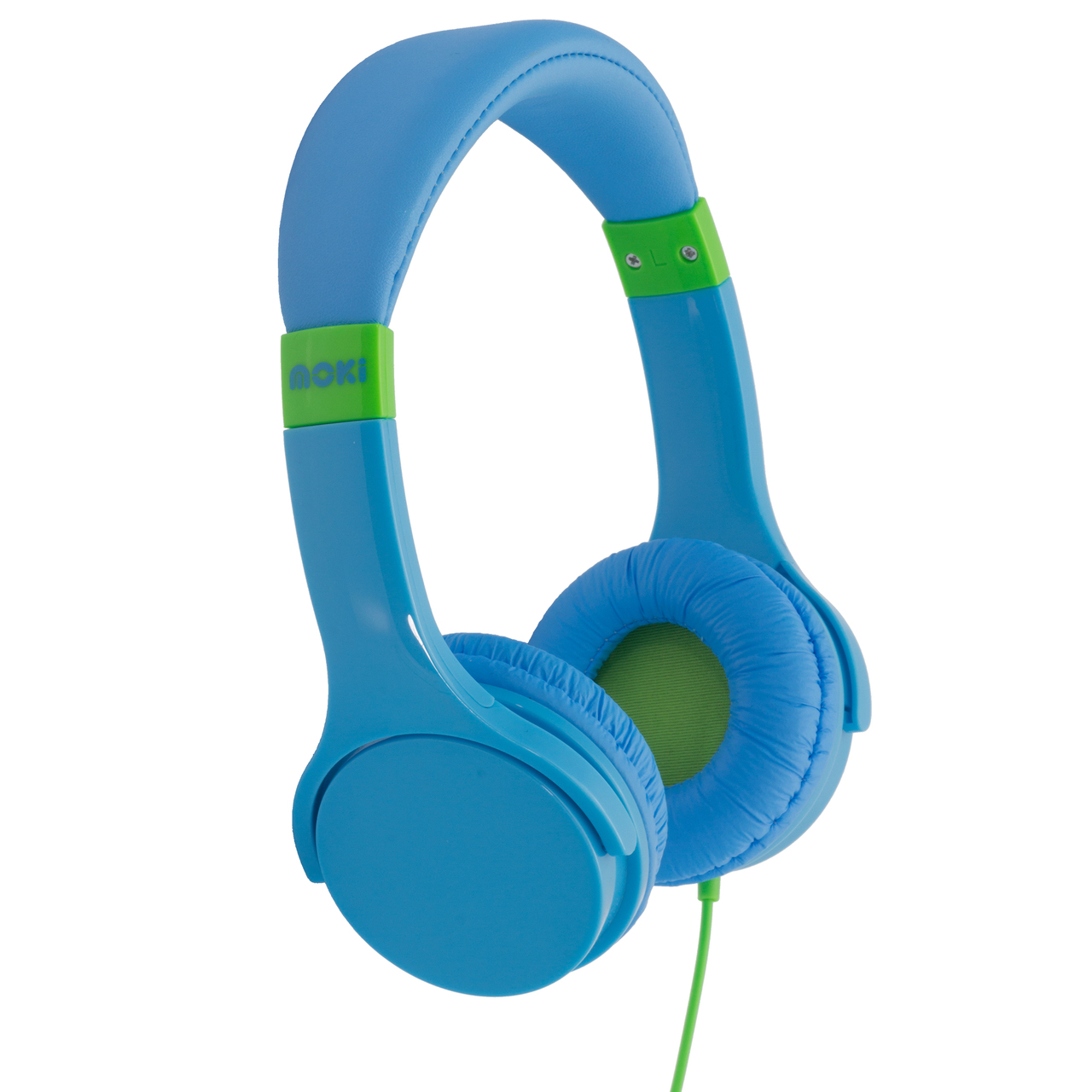 V177-HPLILBL-LIL_KIDS_BLUE_HPLILBL__05867-00 MOKI Lil' Kids Blue Headphones - Image 1