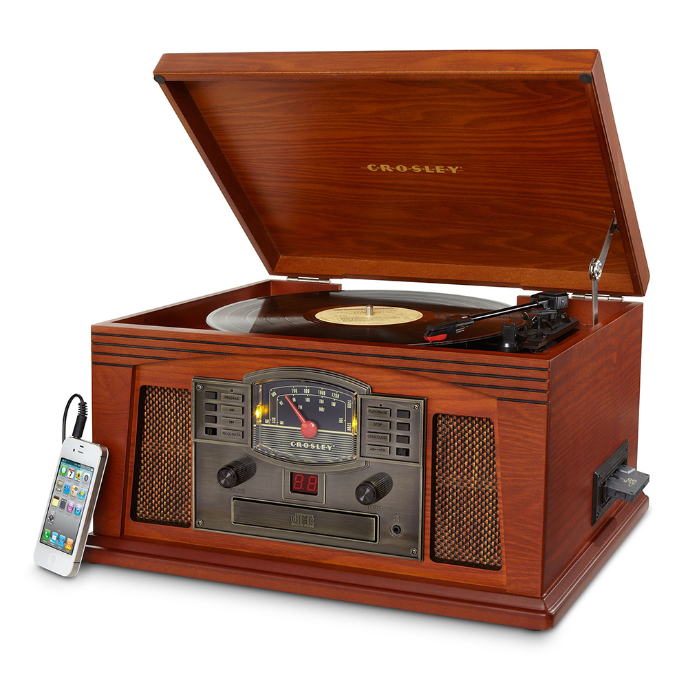 V177-IW-CR42D-PA-cr42c-pa-e_1000_2__65636-00 CROSLEY Crosley Lancaster Turntable With Bluetooth - Paprika. - Image 1