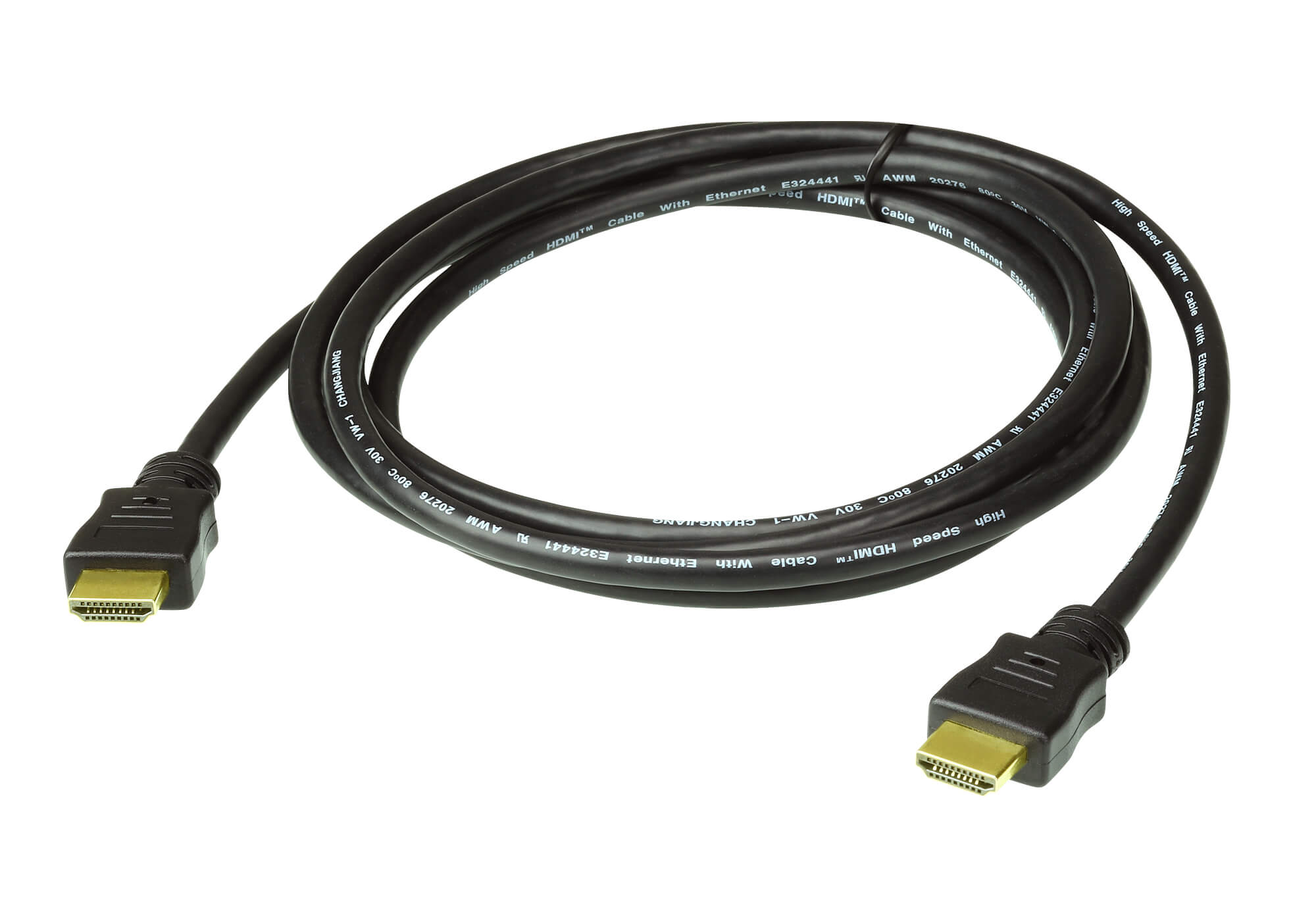 V177-L-CAA-2L-7D03H-CAA-2L-7D03H__41529-00 ATEN 3M High Speed HDMI Cable with Ethernet. Support 4K UHD DCI, up to 4096 x 2160 @ 60Hz - Image 1