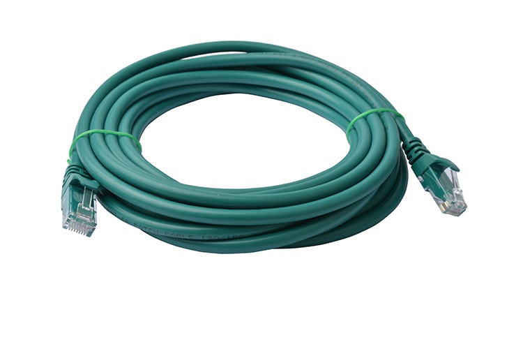 V177-L-CB8W-PL6A-10GRN-CB8W-PL6A-10GRN__18444-00 8WARE Cat6a UTP Ethernet Cable 10m Snagless Green - Image 1