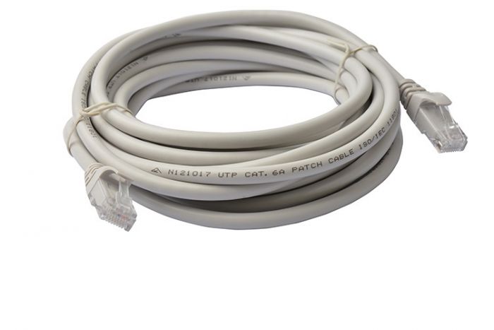 V177-L-CB8W-PL6A-15GRY-CB8W-PL6A-15GRY__17021-00 8WARE Cat6a UTP Ethernet Cable 15m Snagless Grey - Image 1