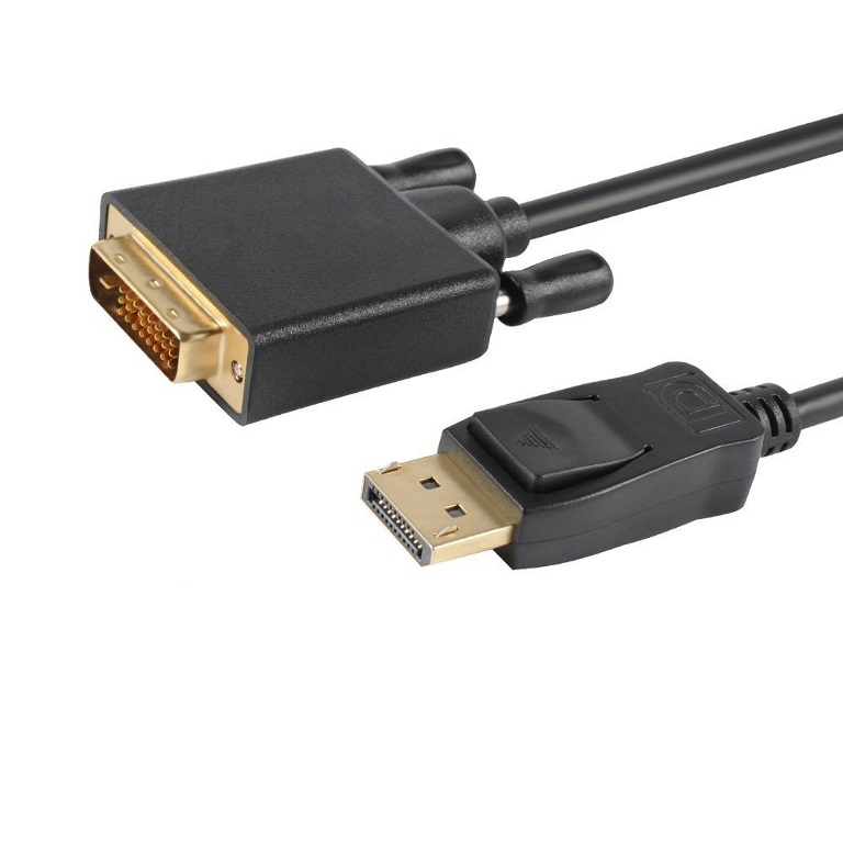 V177-L-CBAT-DPDVI-2_CBAT-DPDVI-2__59752_1 ASTROTEK DisplayPort DP to DVI-D Male to Male Cable 2m 24+1 Gold plated Supports video resolutions up to 1920x1200/1080P Full HD @60Hz - Image 1