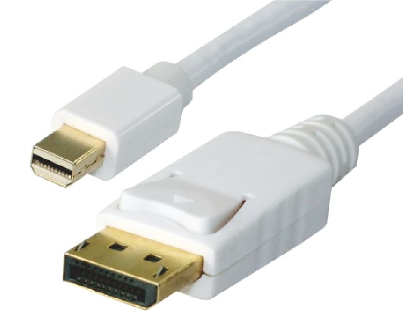 V177-L-CBAT-MINIDPP-1_CBAT-MINIDPP-1__21095_1 ASTROTEK Mini DisplayPort DP to DisplayPort DP Cable 1m - 20 pins Male to Male Gold Plated RoHS - Image 1