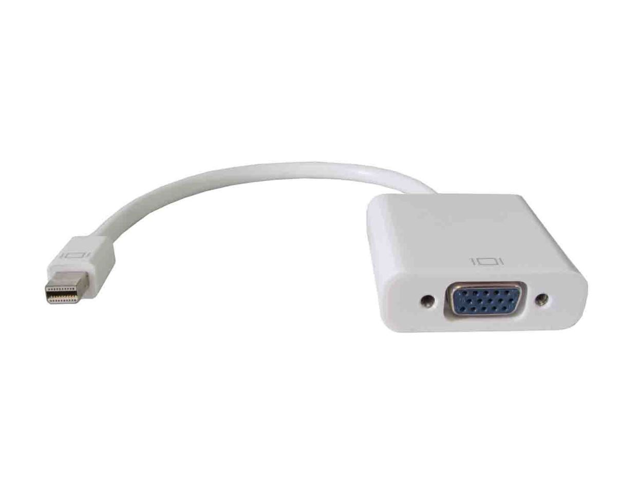 V177-L-CBAT-MINIDPVGA-MF_CBAT-MINIDPVGA-MF__99089_1 ASTROTEK Mini DisplayPort DP to VGA Adapter Converter Cable 20cm - Male to Female Gold Plated RoHS - Image 1
