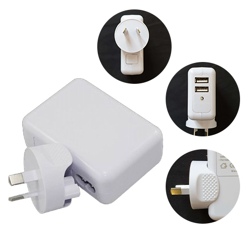 V177-L-CBAT-USB-PWR-2_CBAT-USB-PWR-2__15125_1 ASTROTEK USB Travel Wall Charger AU Power Adapter Plug 5V 2.1A 100V-240V 2 Ports White Colour for iPhone Samsung Smartphones & USB Devices CBAT-USB-P - Image 1