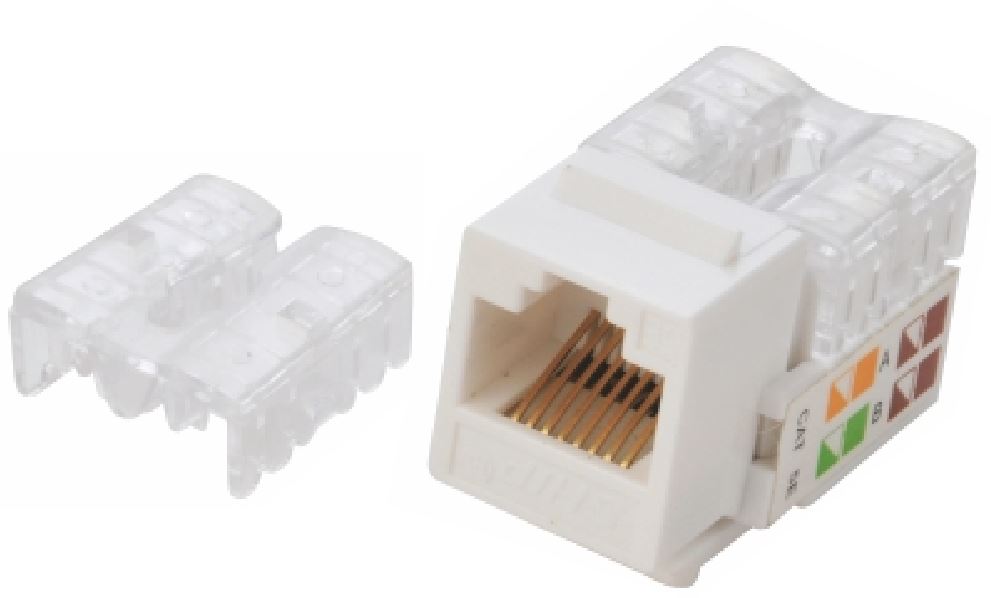V177-L-CBATP-KJ-6_CBATP-KJ-6__87164_1 ASTROTEK CAT6 UTP Outlets Network Keystone Jack for Socket kit 10pcs per pack Poly Bag White LS - Image 1