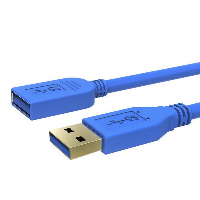 V177-L-CBSI-CA315-CBSI-CA315__97108-00 SIMPLECOM CA315 1.5M 5FT USB 3.0 SuperSpeed Extension Cable Insulation Protected Gold Plated - Image 1
