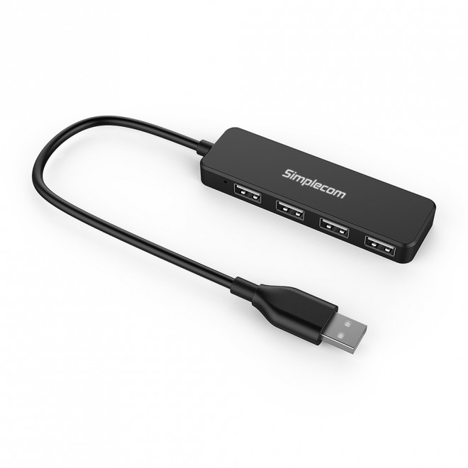 V177-L-HXSI-CH241-HXSI-CH241__52027-00 SIMPLECOM CH241 Hi-Speed 4 Port Ultra Compact USB 2.0 Hub - Image 1