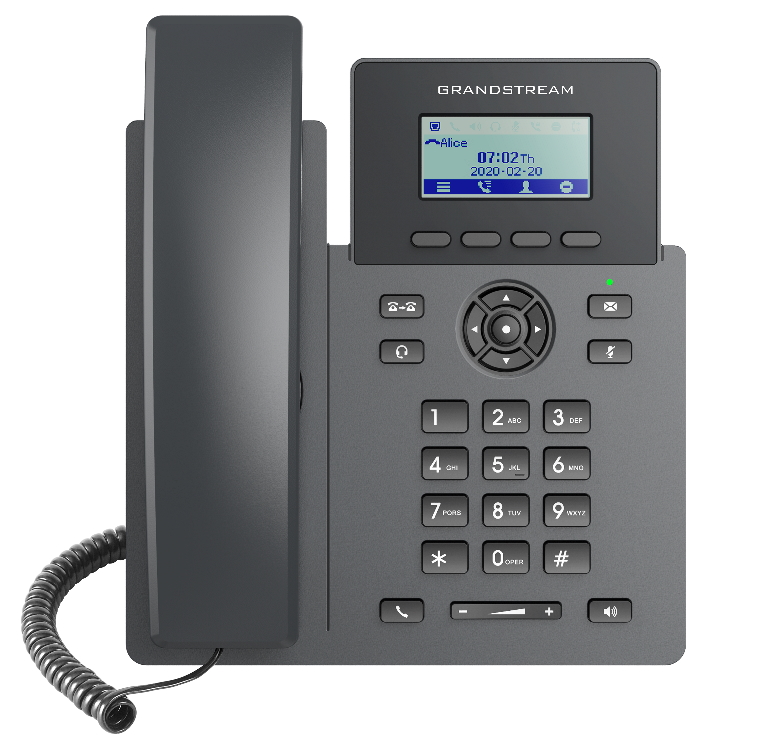 V177-L-IPG-GRP2601P_IPG-GRP2601P__37503_1 GRANDSTREAM GRP2601P 2 Line IP Phone, 2 SIP Accounts, 132x48 Screen, HD Audio, Powerable Via POE - Image 1