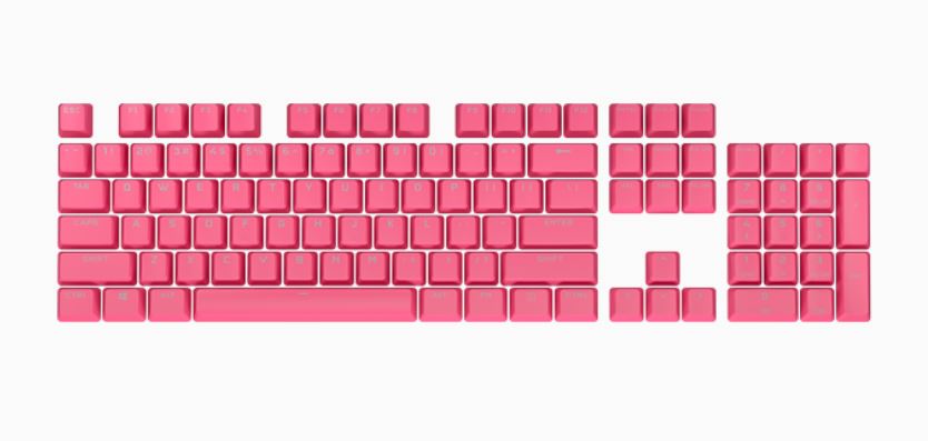 V177-L-KBCH-PBT-DSPKC-PK_KBCH-PBT-DSPKC-PK__62706 CORSAIR PBT Double-shot Pro Keycaps -Rogue Pink Keyboard - Image 1
