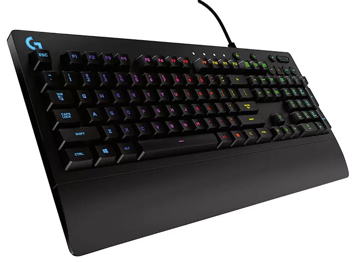 V177-L-KBLT-G213_KBLT-G213__60950_1 LOGITECH G213 Prodigy RGB Gaming Keyboard, 16.8 Million Lighting Colors Mech-Dome Backlit Keys Dedicated Media Controls Spill-Resistant Durable LS - Image 1