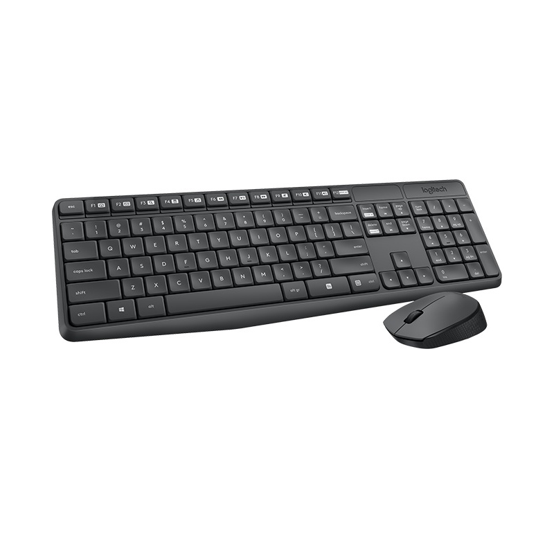 V177-L-KBLT-MK235_KBLT-MK235__38679_1 LOGITECH MK235 Wireless Keyboard and Mouse Combo 2.4GHz Wireless Compact Long Battery Life 8 Shortcut keys - Image 1