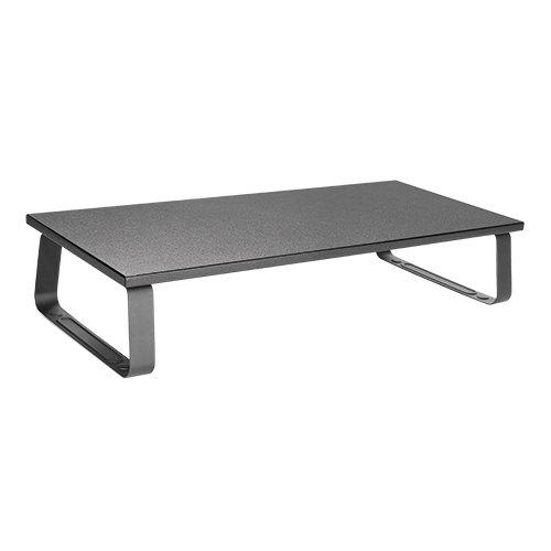 V177-L-MABT-STB-111-72557-00 Brateck Timber Desktop Monitor Stand - Black - Image 1