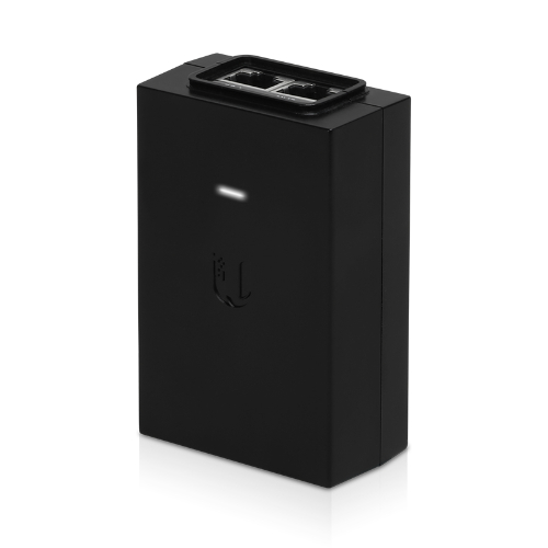 V177-L-NHU-POE-24-24WG-71244-00 UBIQUITI POE Injector, 24VDC 1A , 24W Features earth grounding/ESD Gigabit Lan - Image 1