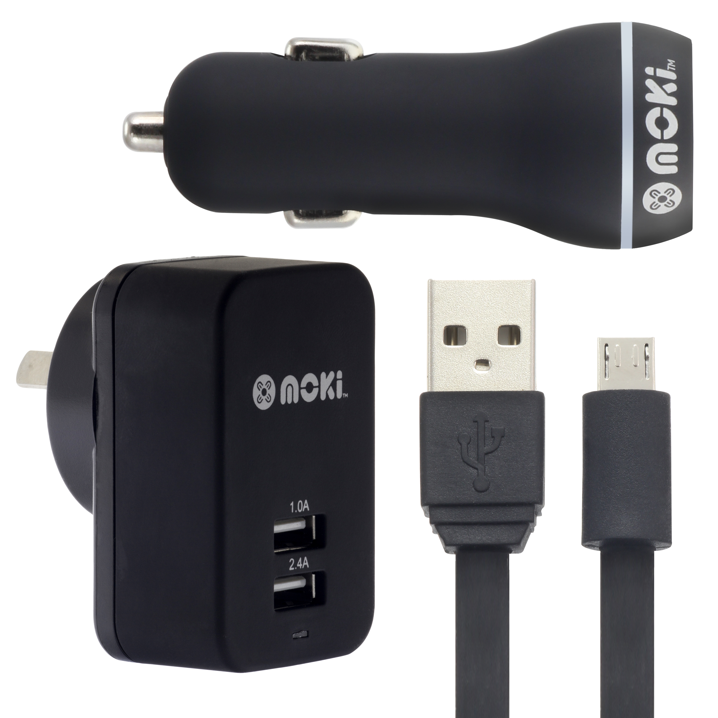 V177-MUSBMICP-ACC-MUSBMICP-00__35461-00 MOKI Micro-USB SynCharge Cable + Car + Wall - Image 1