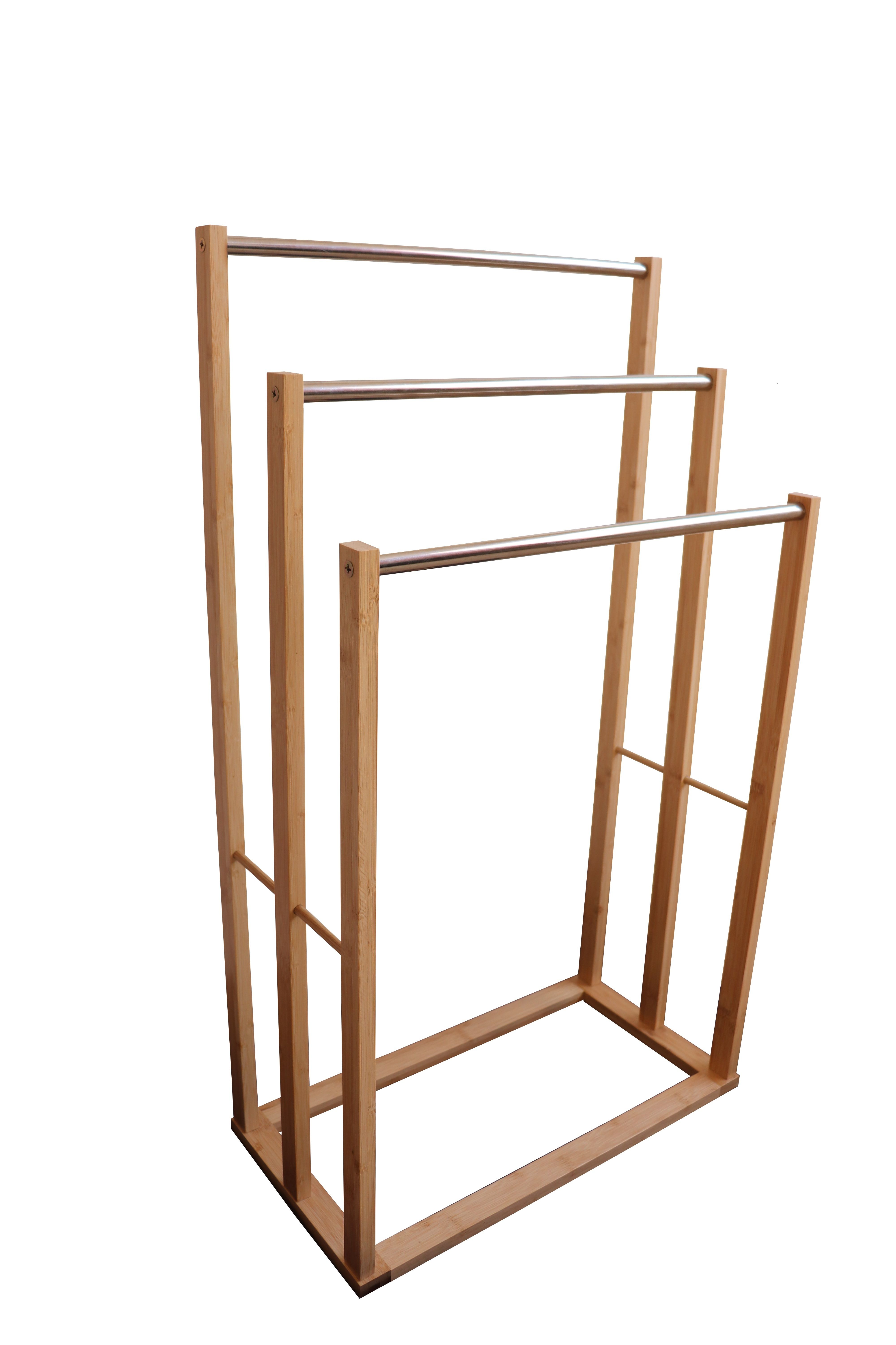 V178-36012_36012_1_nXg9dkppJ Bamboo Towel Bar Metal Holder Rack 3-Tier Freestanding for Bathroom and Bedroom - Image 1