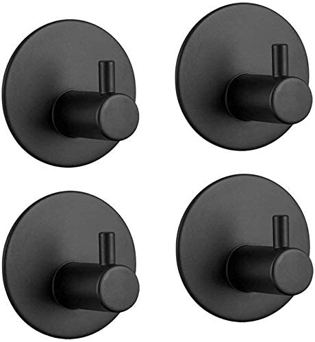 V178-77770-77770_1_AwBsewEQt-00 4 Pack Stainless Steel self-Adhesive Wall Hook for Bathroom and Kitchen - Image 1