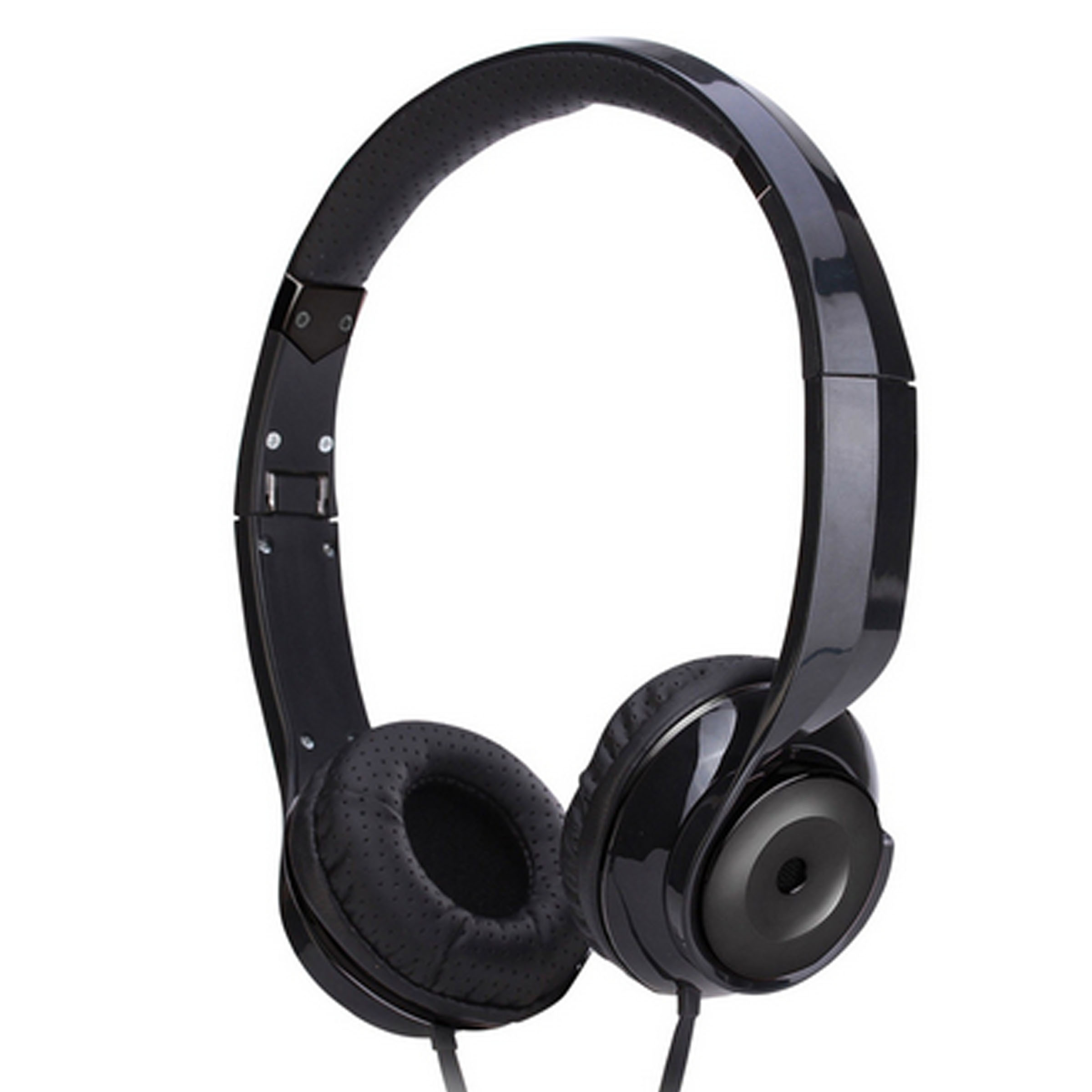 V185-HPMTBK-32118-00 Black Holysmoke Motif On Ear Foldable Headphones - Image 1
