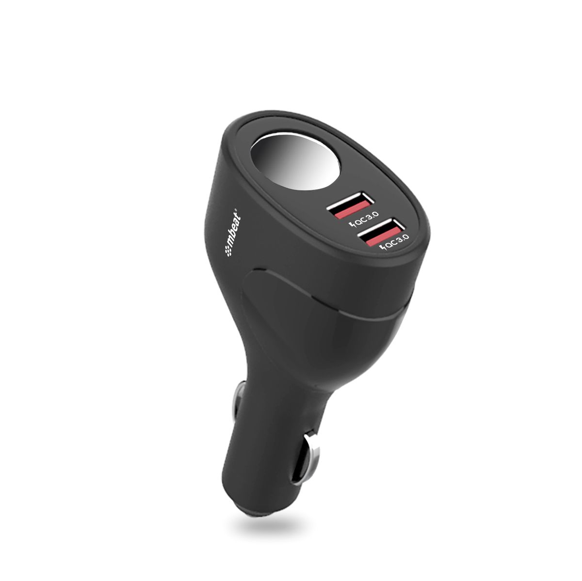 V186-MB-CHGR-C18_mb-chgr-c18.pt01_1 mbeat Gorilla Power Dual Port QC 3.0 Car Charger With Cigar Lighter Socket - Image 1