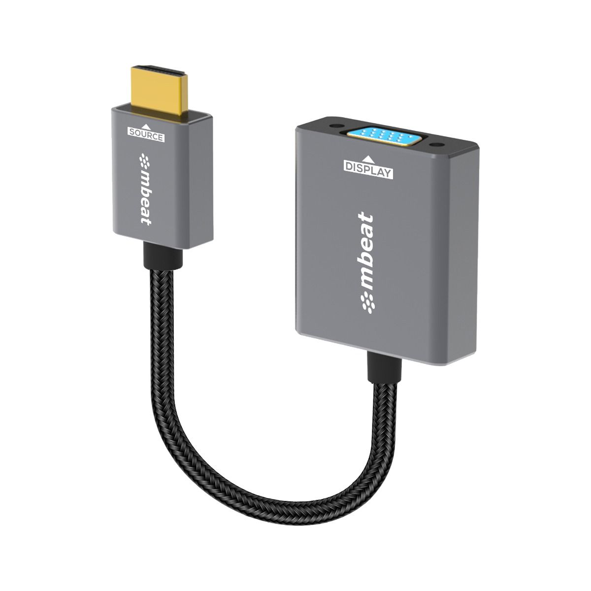 V186-MB-XAD-HDVGA-141186-00 mbeat Tough Link HDMI to VGA Adapter - Image 1